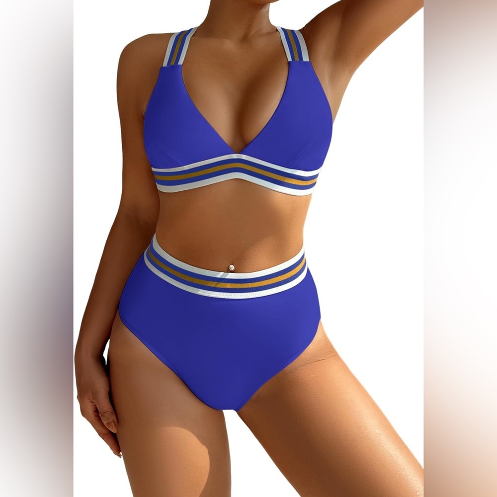 Stylish Blue Women's Bikini Set